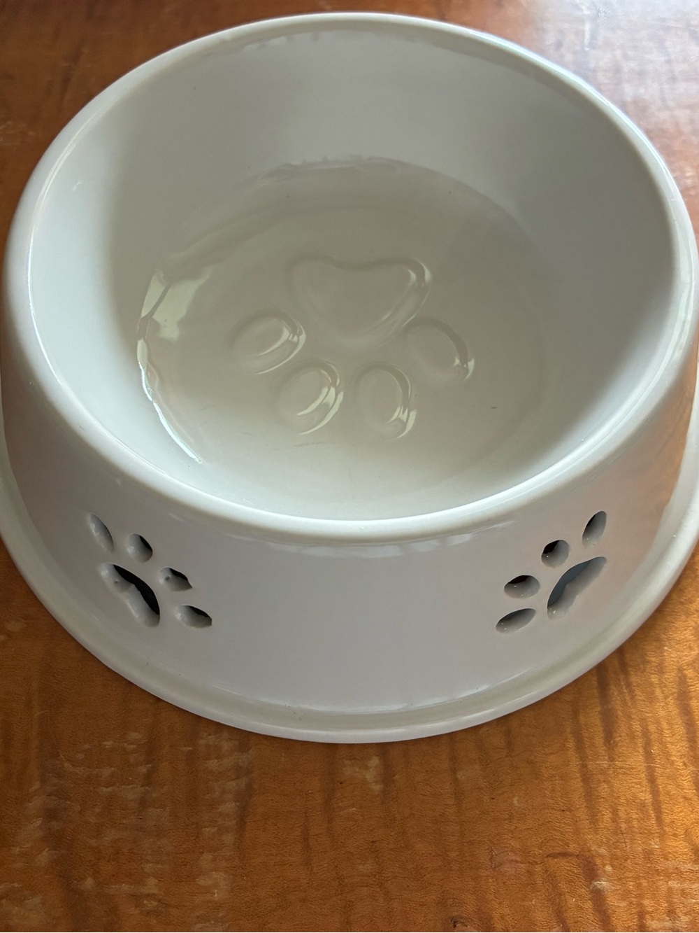Dog Dish: Paw Prints Pet Dish, Medium